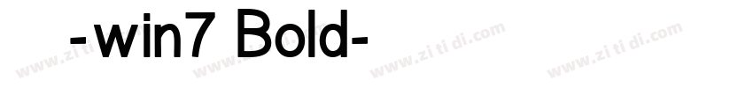 微软雅黑-win7 Bold字体转换
